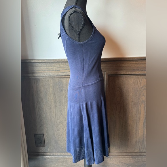 Cynthia Rowley Navy Knit Midi Dress small - Picture 5 of 10